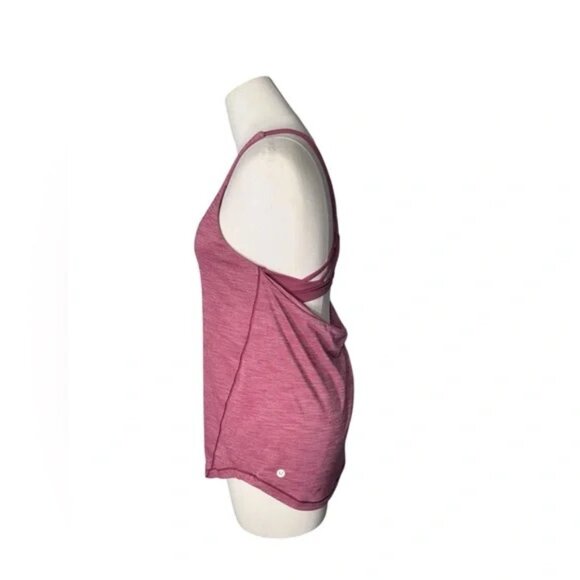 LULULEMON - Moment To Movement 2-In-1 Tank Heathered Cherry Tint / Cherry Tint - Picture 6 of 8
